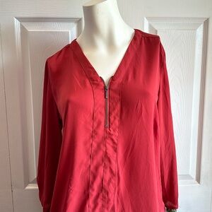 Maurices three-quarter sleeve blouse, size M. Create a bundle and save!